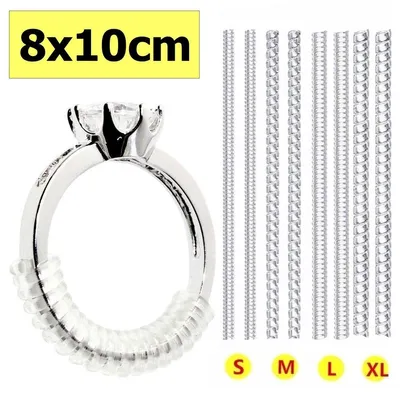 Produktbild von Jumada's - Ringreduzierer-Set – Ringreduzierer unsichtbar – 4 Stück – transparent