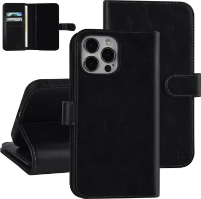 Produktbild von UNIQ Accessory Book type case iPhone 13 Pro Max - Card holder - Magnetic closure - Black