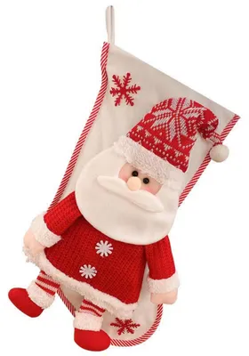 Weihnachtsstrümpfe 22x45 cm Rot Weihnachtsmann