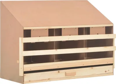 Immagine prodotto di Casetta Cova per Galline 3 Scomparti 93x40x65 cm Legno di Pino