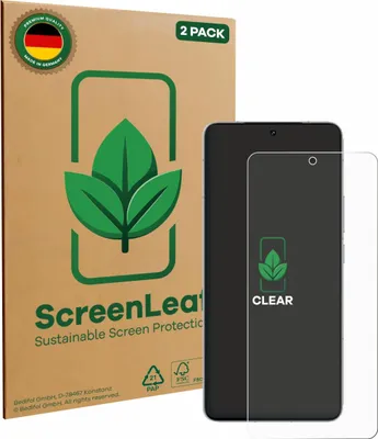 Produktbild von 2x ScreenLeaf Schutzfolie für Vivo iQOO 15 nachhaltiger Displayschutz Display Schutz Folie Klar Transparent