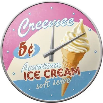 Obrázok produktu pre Nostalgic-Art - Nástenné hodiny - Zmrzlina Ø 31 cm