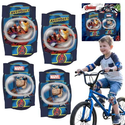 Produktbild von MARVEL Avengers Knie- und Ellbogenschützer für Kinder zum Radfahren, Rollerfahren und Inlineskaten