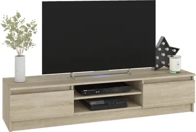 Produktbild von TV-Schrank Lowboard CLP 3 Elemente Möbel + 2 Schränke inklusive Hellbraun