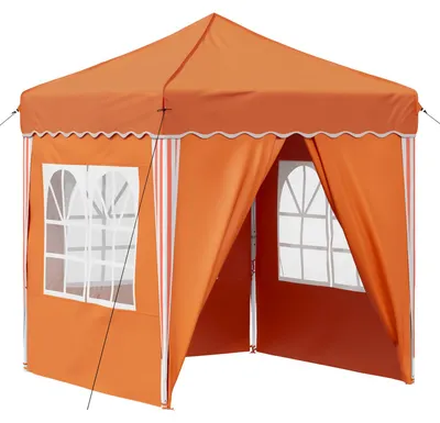 Zdjęcie produktu dla Namiot imprezowy typu pop-up vidaXL 195 x 195 x 245 cm, pomarańczowy, tkanina Oxford