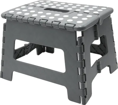 Produktbild von Klapphocker / Tritthocker, 29x22x22 cm, anthrazit-weiß