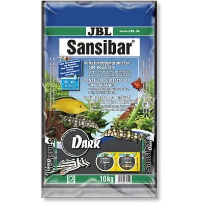 Produktbild von JBL Sansibar Dark 10kg - schwarzes Substrat für Süßwasser- und Meerwasseraquarien JBL