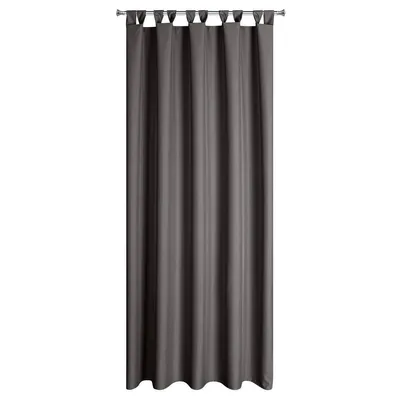 Produktbild von Eurofirany Garten Vorhang Schlaufen Wasserdicht grau 200 cm x 155 cm
