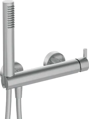 Produktbild von Duscharmatur, mit Duschset, Stahl gebürstet, SILIA-30