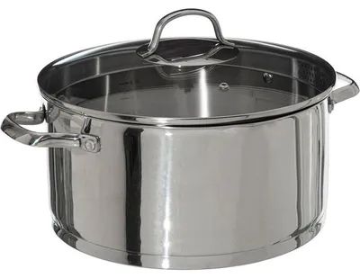 Produktbild von Kochtopf Edelstahltopf Suppentopf - 28 cm - Edelstahl - Für Kochfeld und Induktion