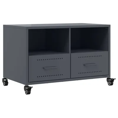 Image de vidaXL Armoire TV anthracite 68x39x43,5 cm Acier