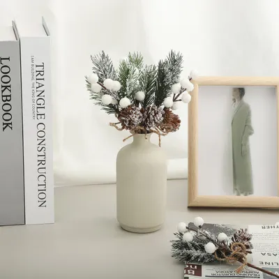 Obrázok produktu pre Kvetinové pikošky, vianočné pikošky, umelé borovicové pikošky, borovicové dekorácie, vianočné dekorácie