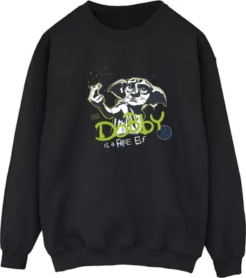 Produktbild von Harry Potter - "A Free Elf" Sweatshirt für Damen BI21291 (M) (Schwarz)