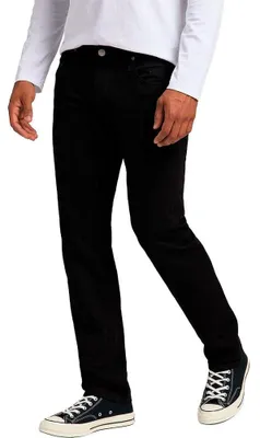 Image de Lee - Jeans pour hommes - Coupe droite classique - Modèle Daren - Noir uni – Taille 32W / Longueur 36L
