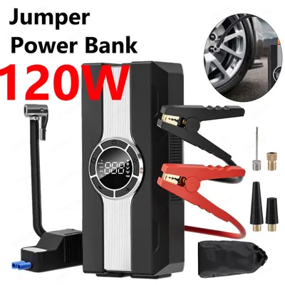 Produktbild von Tragbare 12V Starthilfe mit Luftkompressor Power Pack Auto Batterie Box 3000Amp