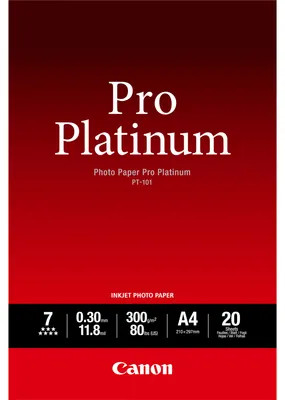 Produktbild von Canon PT-101 A 4, 20 Blatt Photo Paper Pro Platinum   300 g