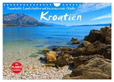 Immagine prodotto di Croazia - Paesaggi da sogno e città affascinanti (calendario da parete 2027, formato DIN A4 orizzontale), calendario mensile CALVENDO