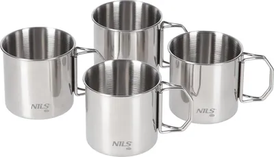 Immagine prodotto di Set di 4 tazze da campeggio NILS Camp NC1762