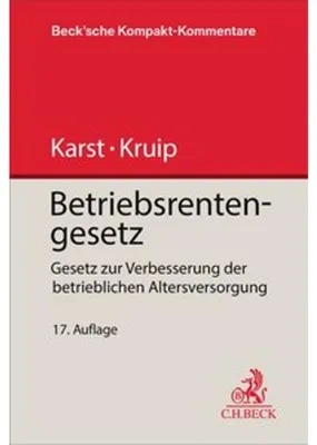 Produktbild von Betriebsrentengesetz. BetrAVG