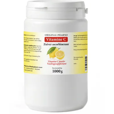 Productafbeelding van Original Pharno Vitamine C-poeder 1 kg – puur ascorbinezuur