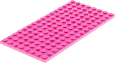 Produktbild von 1x Lego Bau Platte 8x16 dunkel pink beidseitig bebaubar 41340 41430 92438