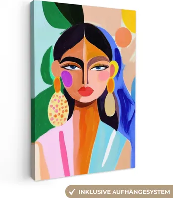 Obrázok produktu pre Plátno 80x120 cm - Eklektické - Žena - Portrét, Moderný obraz, Nástenná dekorácia, Maľba