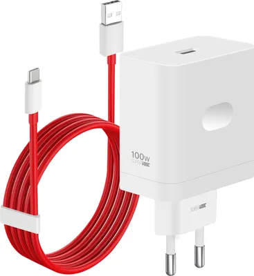 Produktbild von OnePlus 100W USB-A SuperVooc Adapter + Cable white