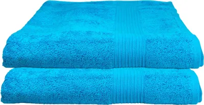 Produktbild von 2er Set Julie Julsen Duschtuch 70 cm x 140 cm Türkis,70x140