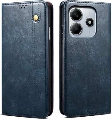 Image de Etui pour Xiaomi Redmi Note 14 5G étui en cuir avec fonction stand bleu