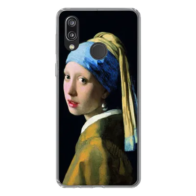 Produktbild von MuchoWow® Handyhülle Schutzhülle Hülle für Huawei P20 Lite (2020) Das Mädchen mit dem Perlenohrring - Johannes Vermeer Silikon Softcase Handy Hülle - Kartenhalter
