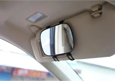 Produktbild von Kosmetikspiegel fürs Auto, tragbarer Schminkspiegel zum Selbstkleben für Sonnenblende und Rücksitz in Pkw, Lkw und SUV