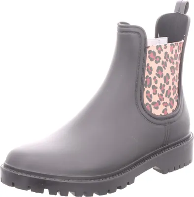 Produktbild von Jewels of Style Damen-Gummistiefel Schwarz-Mehrfarbig, Farbe:schwarz, EU Größe:38