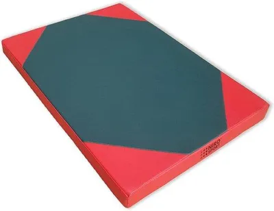 Produktbild von Famanu Gymnastikmat - Wasserfest und Langlebig - 100 x 70 x 8 cm - Grün Rot