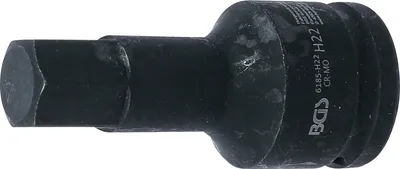 Image de Embout de vissage | Longueur 100 mm | Emmanchement carré 20 mm (3/4") | Emmanchement hexagonal 22 mm