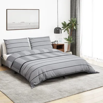 Produktbild von Design Bettwäsche-Set Grau 260x220 cm Baumwolle, Bettwäschen 2024 Neu