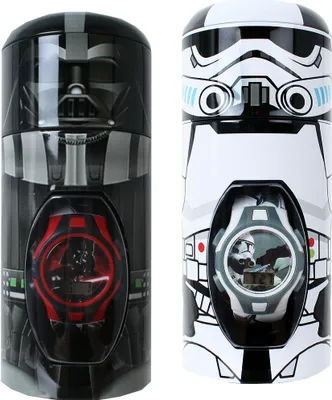 Two Star Wars themed children's watches in their packaging.