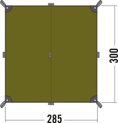 Produktbild von Tatonka Tarp 2 (300 x 285 cm) light olive