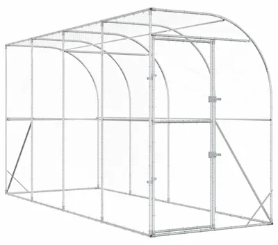 Obrázek produktu pro vidaXL Kuřecí výběh na zeď, stříbrná barva, rozměry 600 x 150 x 215 cm