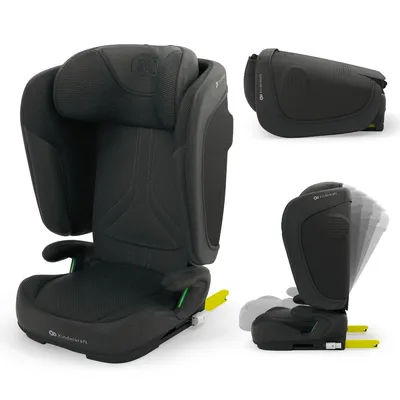 Produktbild von Kinderkraft UNITY 2 Kindersitz 15–36 kg i-Size, höhenverstellbar, ISOFIX & Gurtbefestigung, Seitenaufprallschutz, Getränkehalter, schwarz