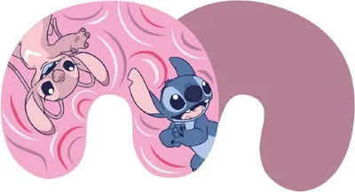 Obrázok produktu pre Cestovný vankúš Lilo & Stitch - Mäkký vankúš na pohodlné cestovanie