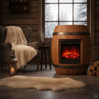Produktbild von abc HOME | Elektrischer Kamin | Landhausstil | Fernbedienung | Heizfunktion | realistische Flamme