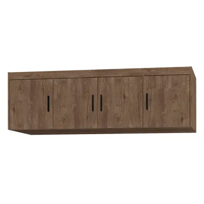 Image de AX LIVING Grande étagere supérieure en chene Lefkas Storicos 4P 176,3 x 55,5 x 53