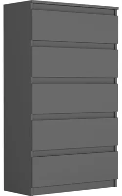 Obrázek produktu pro Komoda 70 cm 5 zásuvek skříňka FRAMIRE R-5 antracit