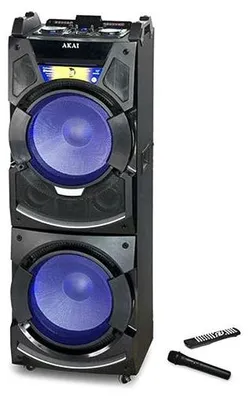 Produktbild von Akai DJ-S5H, 3,81 cm (1.5"), 38,1 cm (15"), 400 W, 20 - 20000 Hz, Schwarz, AC