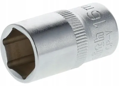 Produktbild von Schmith Steckschlüssel-Einsatz Sechskant AS-DRIVE 1/2 Zoll 16 mm aus CrV Stahl Profi Werkstatt Werkzeug