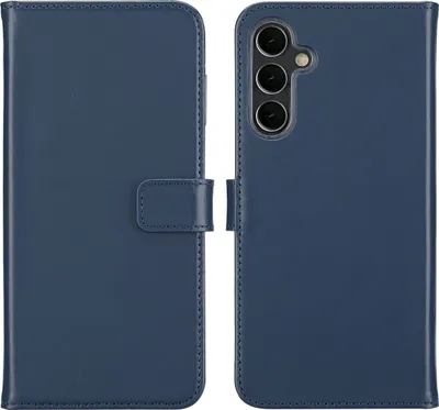 Produktbild von Selencia Echtleder Klapphülle Samsung Galaxy A16 - Blau
