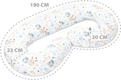 Immagine prodotto di Cuscino ergonomico a forma di C per la gravidanza, ideale per chi dorme su un lato – offre supporto per addome, schiena e collo, è un cuscino versatile per il massimo comfort e ha una fodera removibile e lavabile