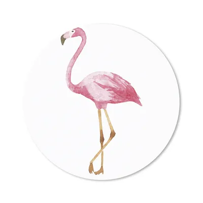 Produktbild von MuchoWow® Mauspad Mousepad Flamingo - Aquarell - Rosa 40x40 cm - Mousepads - Maus Mat - Pad - Mausunterlage - Schreibtisch Accessoires