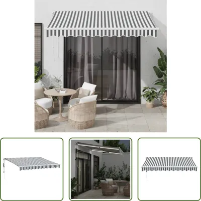 Immagine prodotto di Tenda da sole The Living Store automatica con LED antracite e bianco 300x250 cm