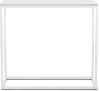 Zdjęcie produktu dla BETTSO Konsola do przedpokoju elegancka toaletka WELL 80cm biała z białymi nogami